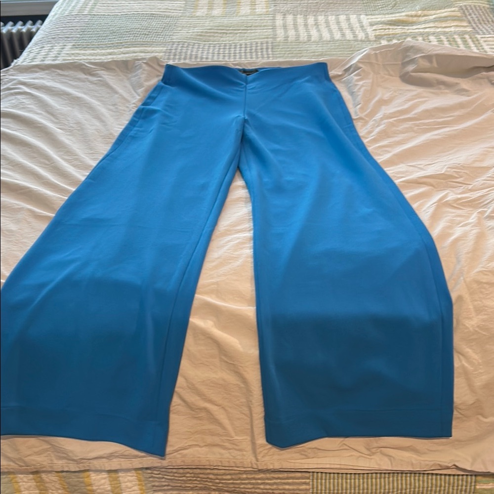 Women's Blue Wide-Leg Pants